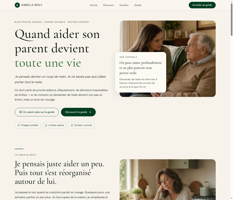 Blog proche aidance